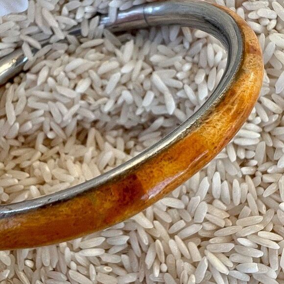 Vintage Sponge Coral Bangle - Picture 10 of 10